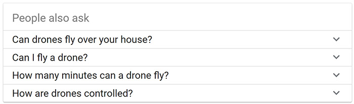 People Also Ask box People Also Ask box