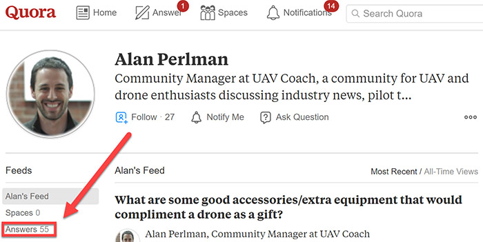 Alan Perlman's profile with 55 answers Alan Perlman's profile with 55 answers