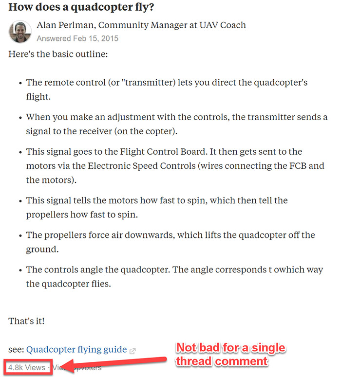 Answering a question in Quora Answering a question in Quora