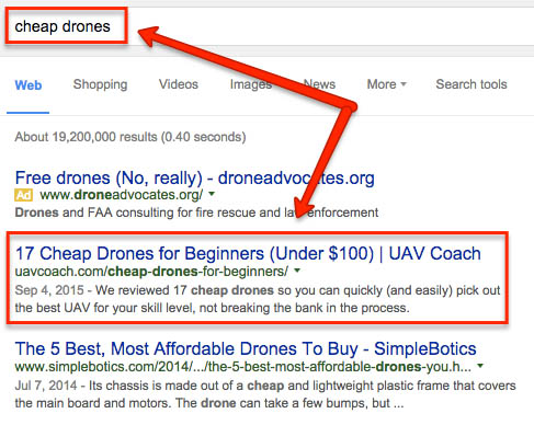 SEO case study: ranking for cheap drone SEO case study: ranking for cheap drone