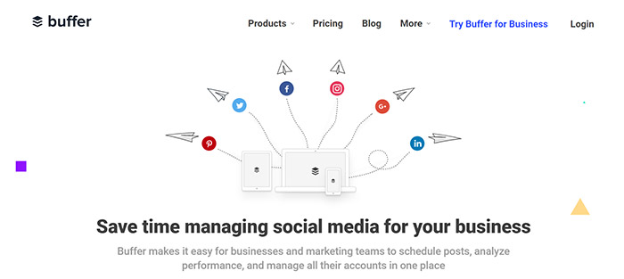 Picture of the Buffer app Picture of the Buffer app