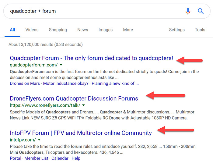 Forum targets in the SERPs Forum targets in the SERPs