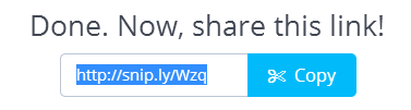 Sharing the Sniply URL