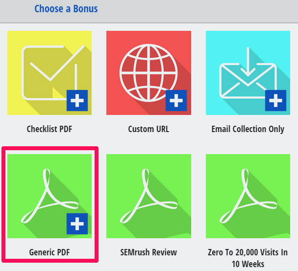 Content upgrade bonus