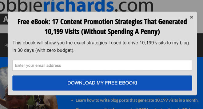 Email list builder app by SumoMe