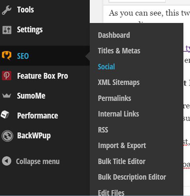 Twitter card markup in Yoast plugin