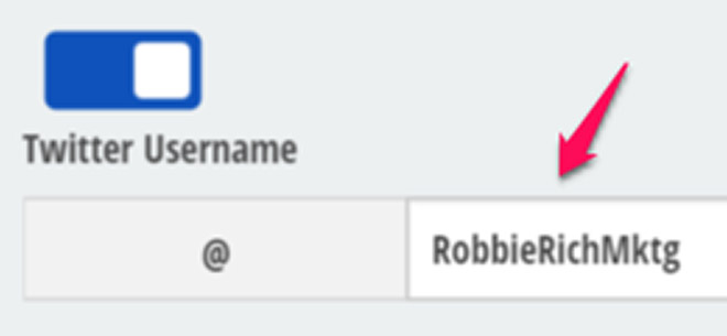Appending twitter handle to highlighted tweets