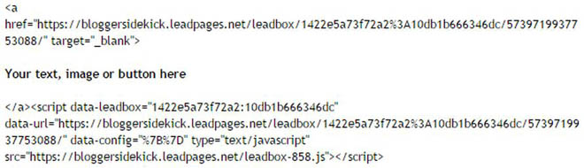 Code for LeadBox copy