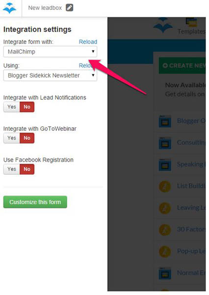 Integrate lead magnet with your email service provider copy