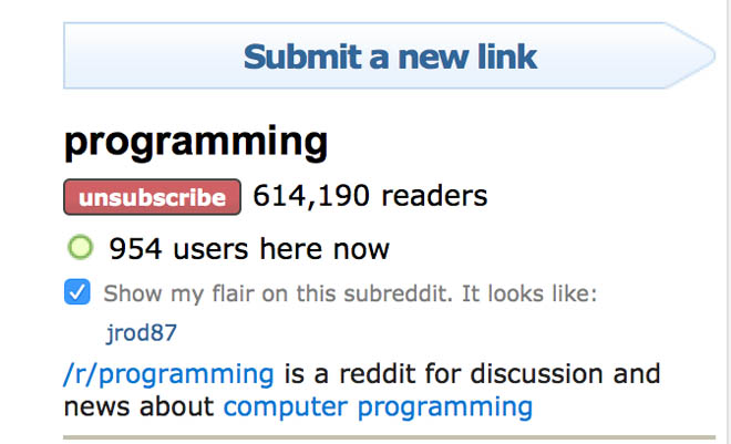 Submitting a link to reddit