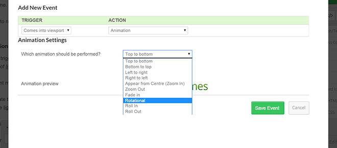 Thrive Leads event manager settings