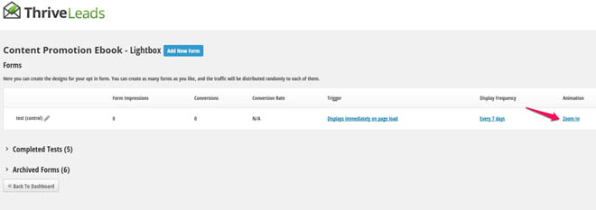 Thrive leads animation