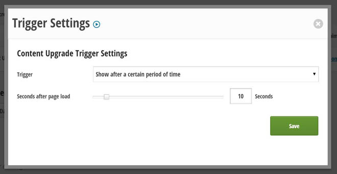 Thrive Leads time-based trigger