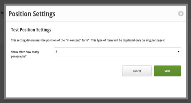 Thrive leads in-content placement