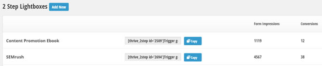 Two-step opt-in forms