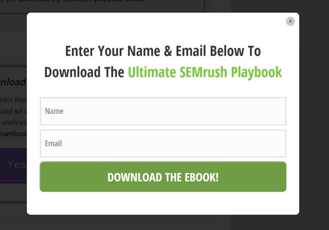 Two step opt-in form popup