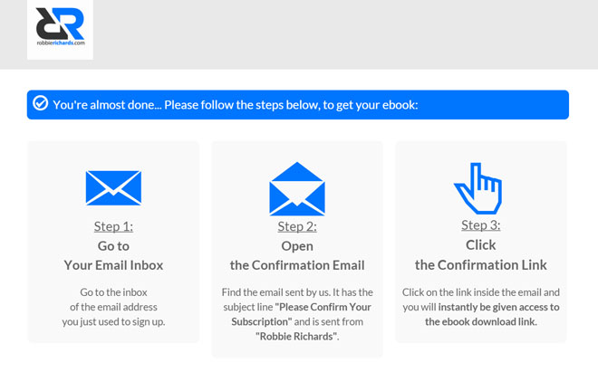 Optimize your confirmation page