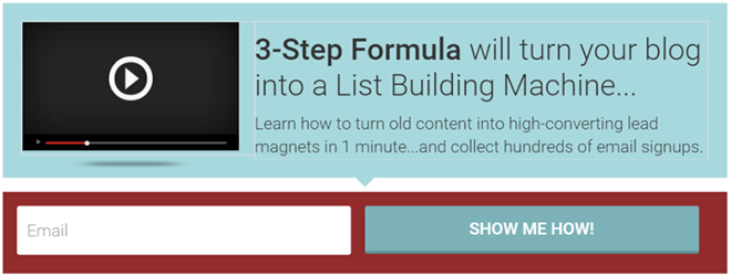 List building with form animations