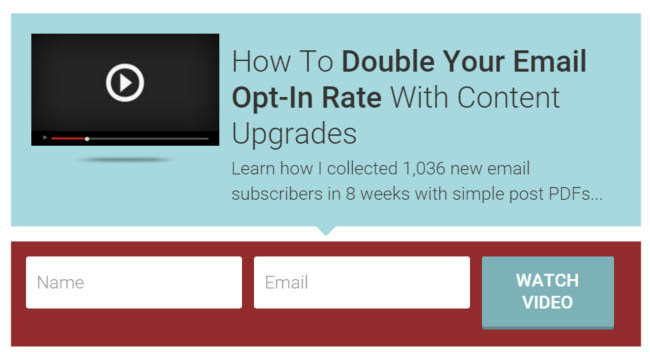 List building with in-content forms
