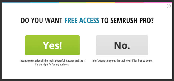 List building with exit intent popups