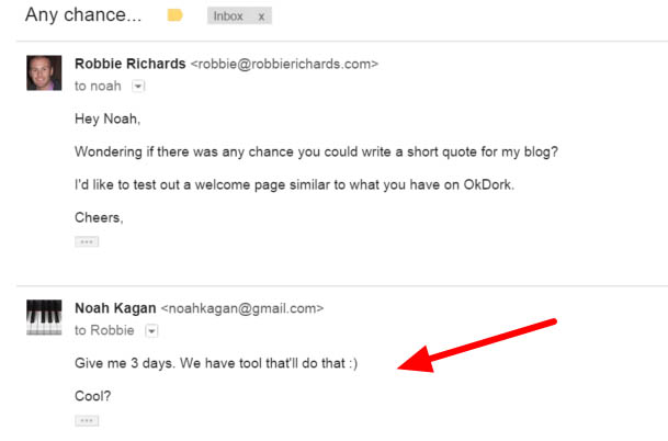 Noah Kagan testimonial