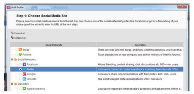 Connecting social media accounts in Buzzbundle