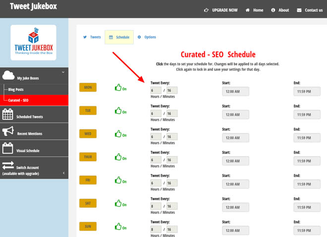 Promote your giveaway with Tweet Jukebox