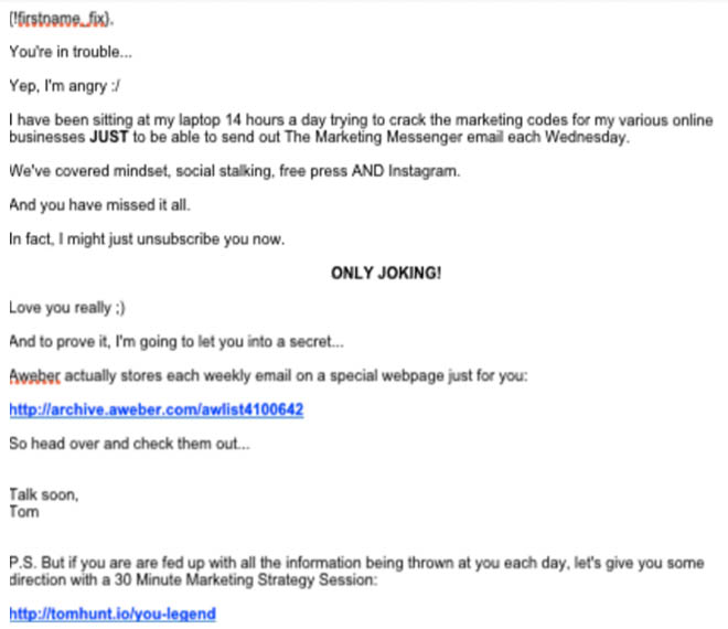 Autoresponder email 2