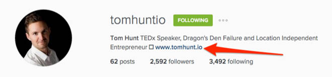 Instagram profile link