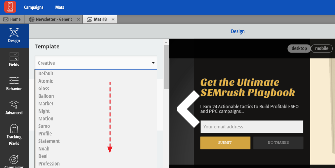 Welcome Mat Templates