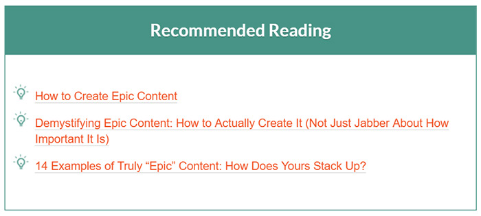 Additional resource section example