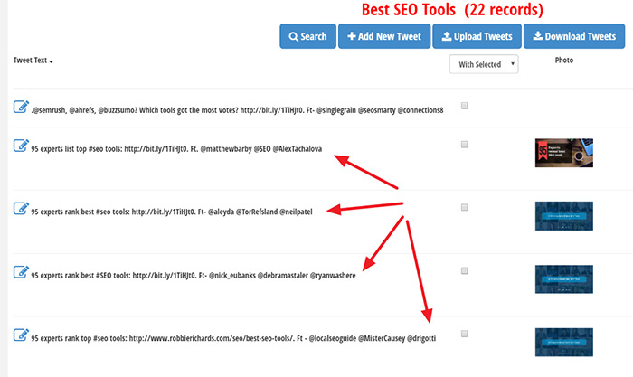 Recycling expert roundup content in Tweet Jukebox