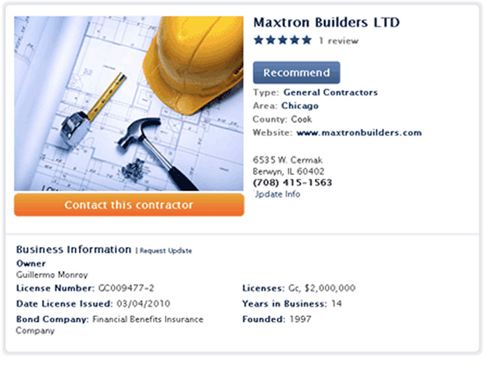 Buildzoom multimedia use