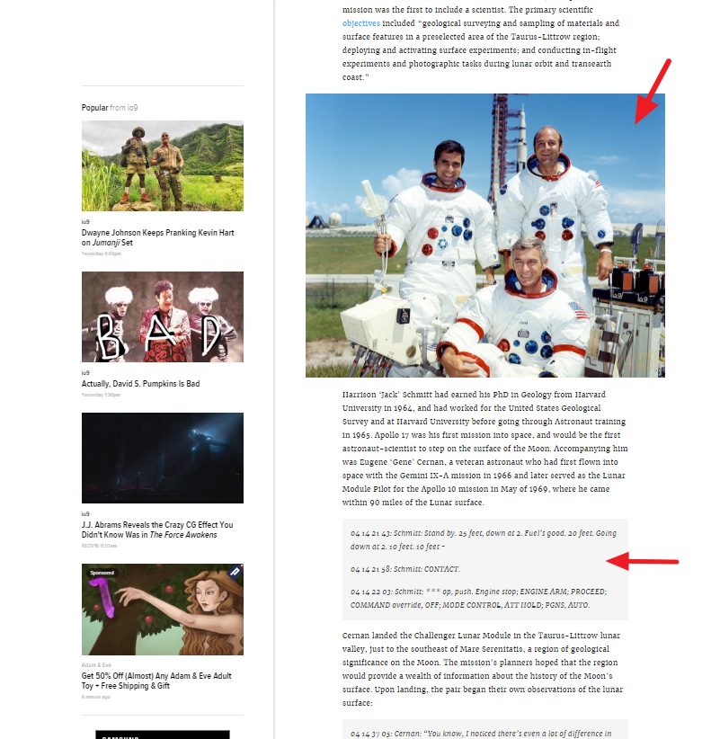 Gizmodo content formatting