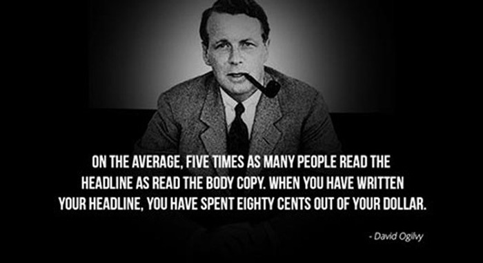 Ogilvy on headlines