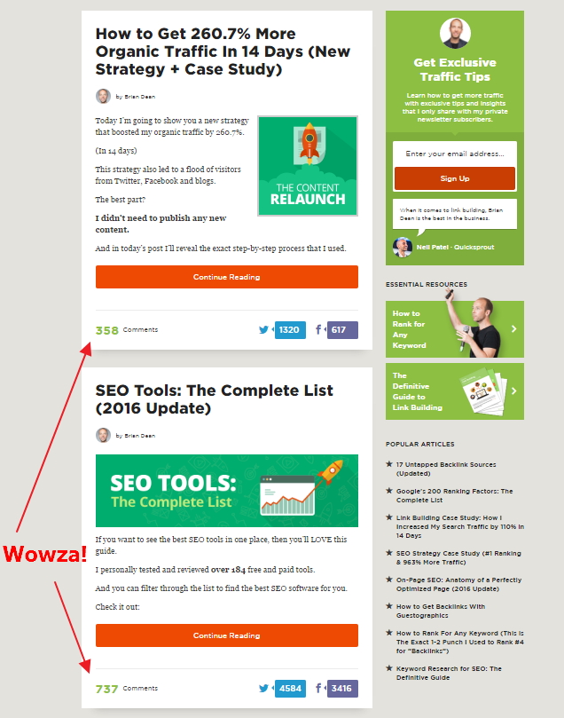 Backlinko comment stats