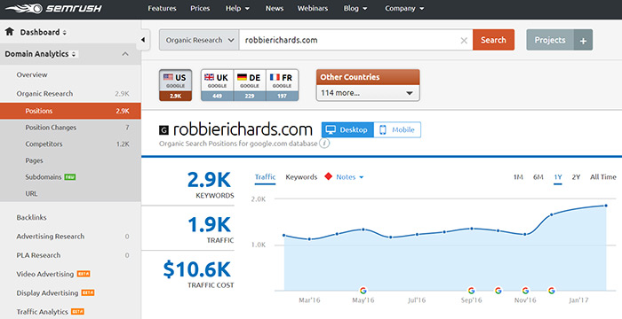 Blogging tip #1 - keyword research for an existing website
