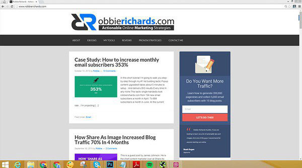 Example of generic homepage CTA