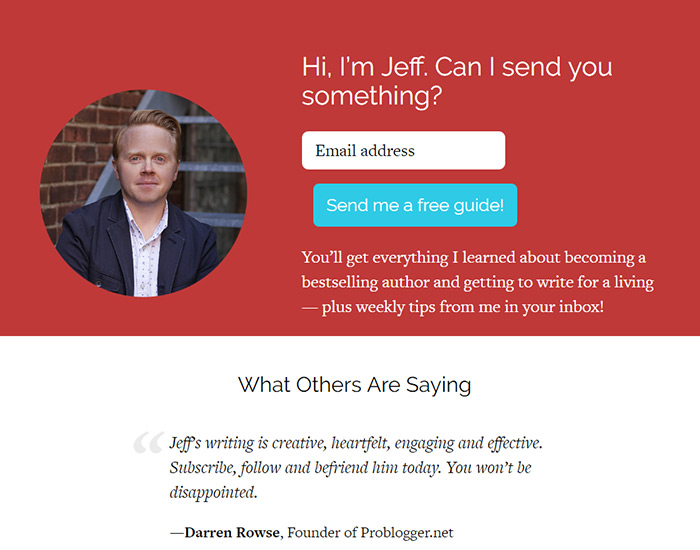 Jeff Goins Upside Down homepage