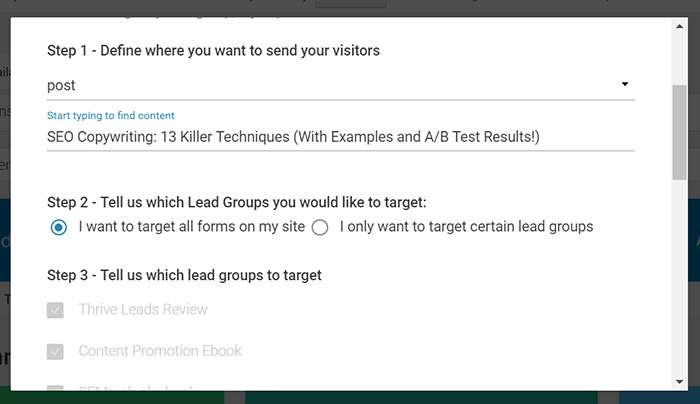 Configuring the Smart Links feature