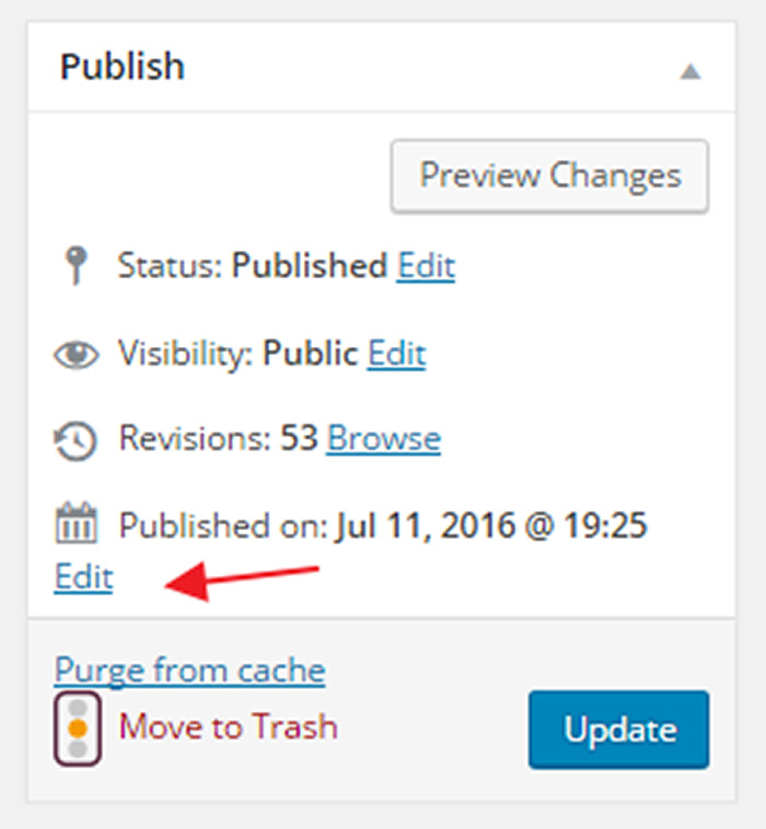 Update the publish date