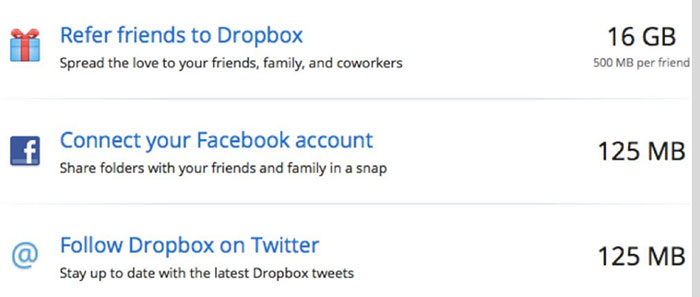 Dropbox referral growth engine