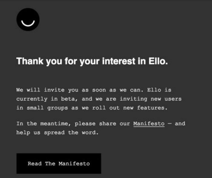 Ello - FOMO effect