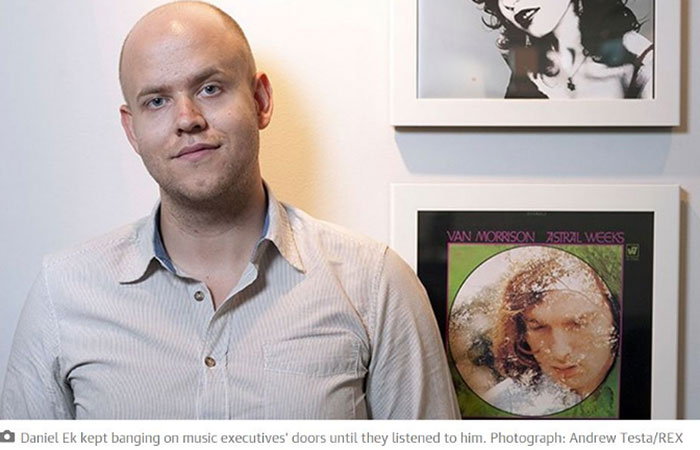 Spotify founder  - Daniel Ek