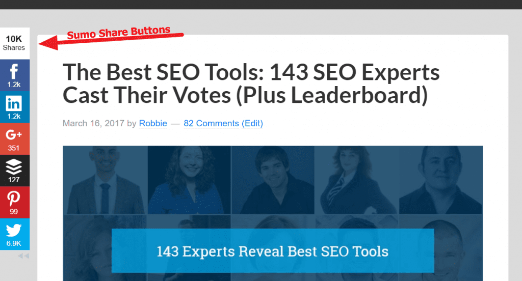 Sumo Share Buttons