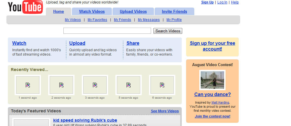YouTube video contest