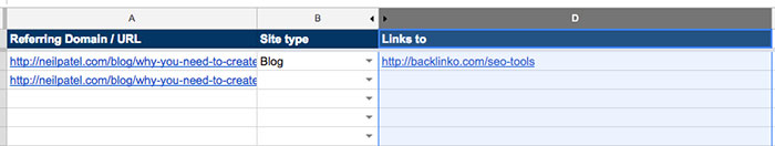 Add good link opportunities to the 