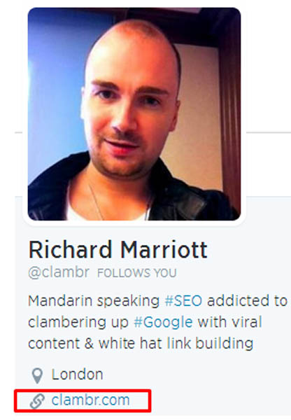 Richard Marriott Twitter profile