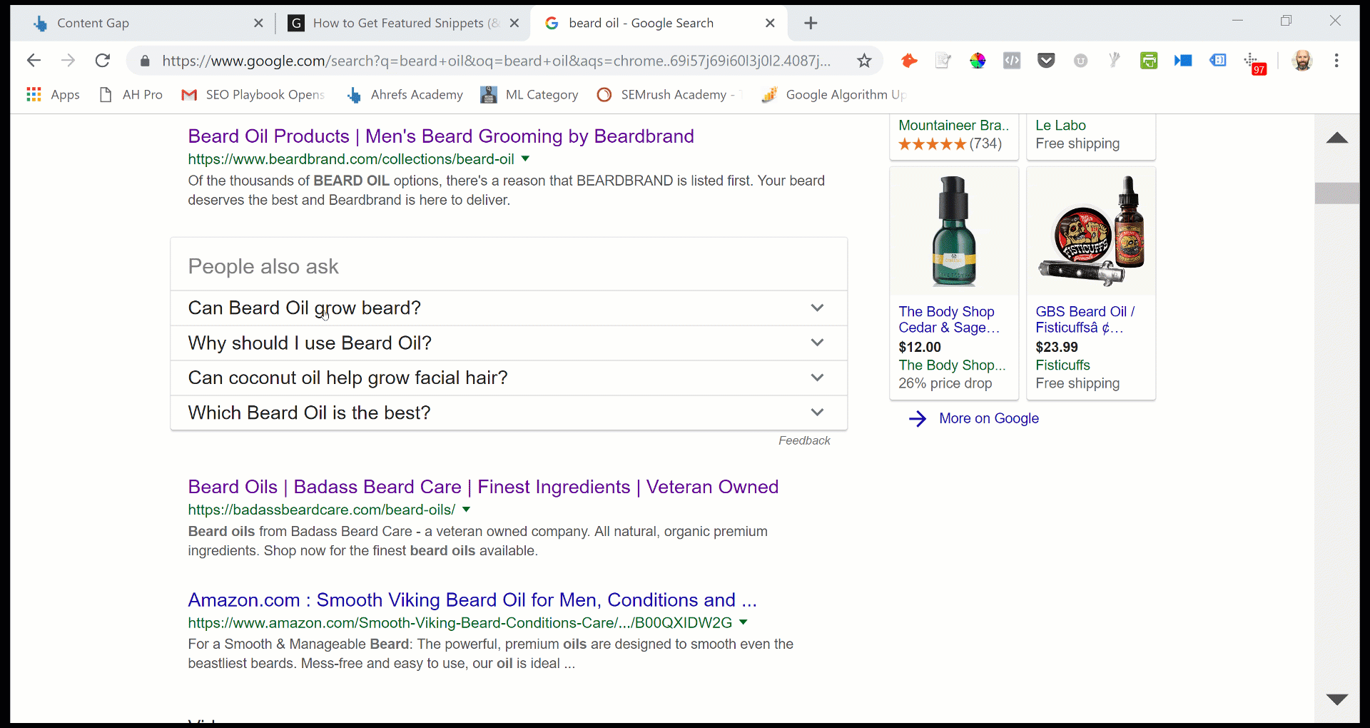 Expanding question-based keyword opportunities