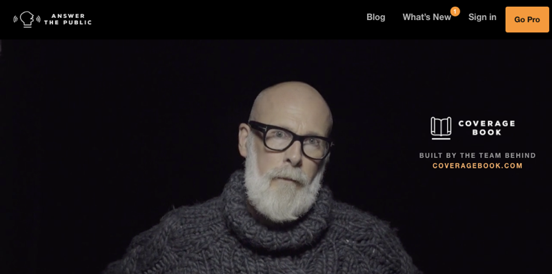 Answer The Public SEO tool